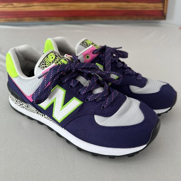 New Balance Shoes - New Balance 574 Neon WL574JS Women’s Size 9 Multi Trainers